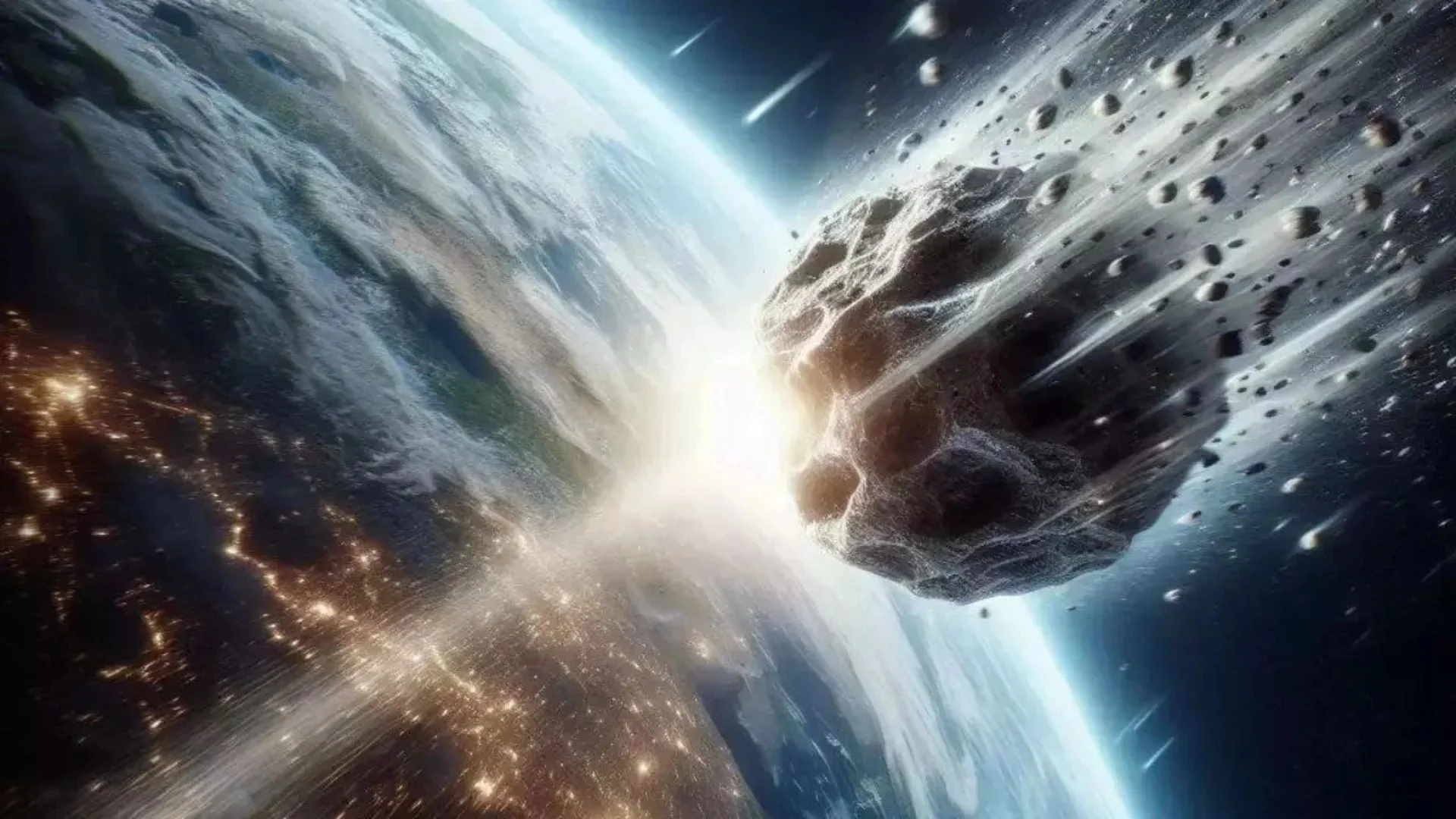 Asteroid hitting earth 2024