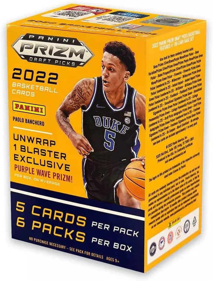 2022 Panini NBA Prizm Draft Picks Basketball Trading Card Blaster Box Superior Sports Investments Exclusive !