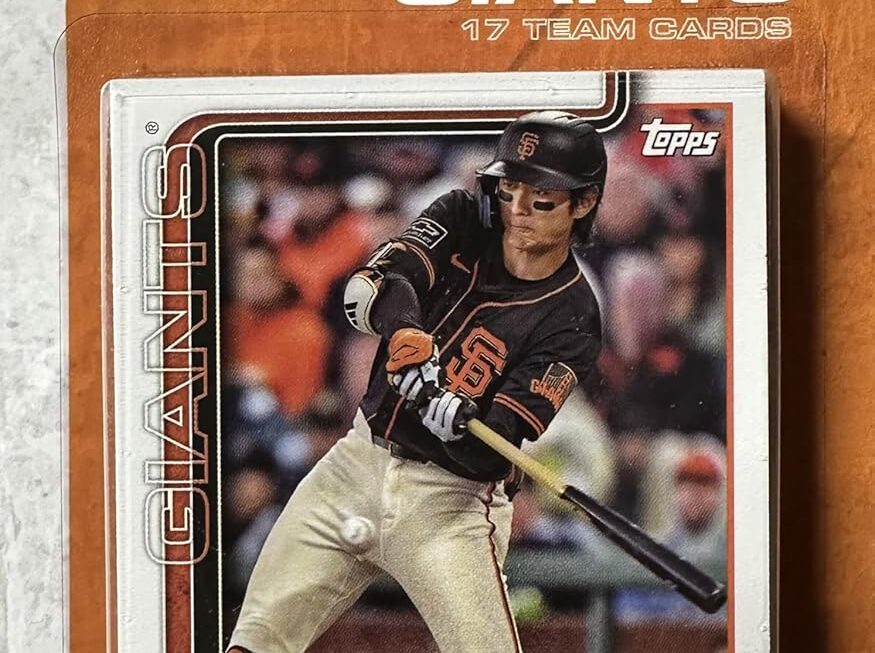 San Francisco Giants 2025 Topps Factory Sealed 17 Card Team Set Featuring Matt Chapman, Logan Webb and Mike Yastrzemski with Rookie Cards of Grant McCray and Hayden Birdsong Plus