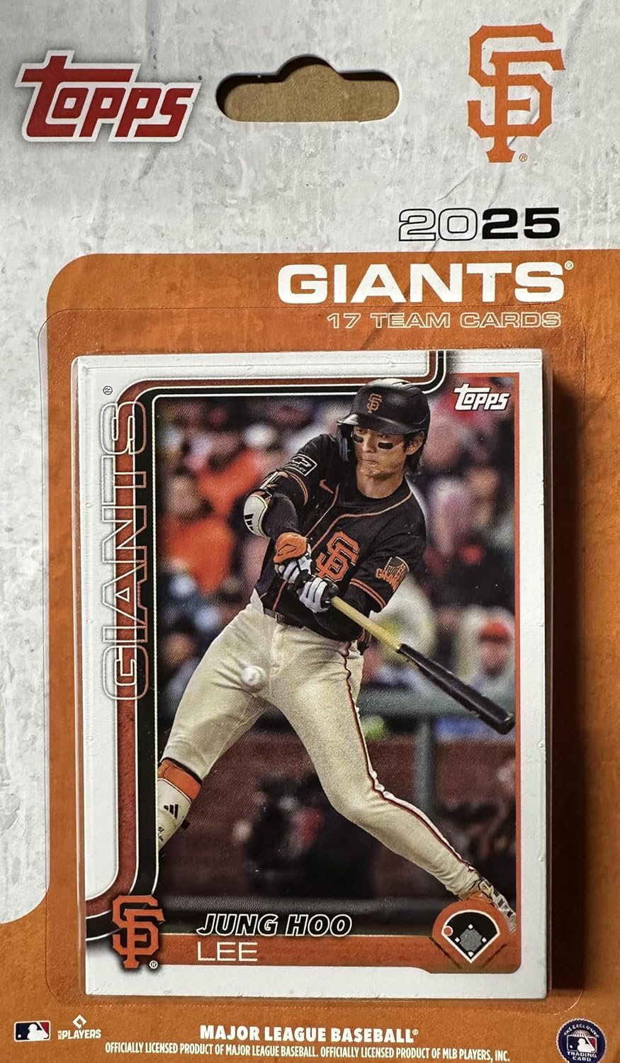 San Francisco Giants 2025 Topps Factory Sealed 17 Card Team Set Featuring Matt Chapman, Logan Webb and Mike Yastrzemski with Rookie Cards of Grant McCray and Hayden Birdsong Plus